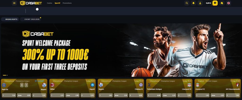 Casabet Casino paris sportifs